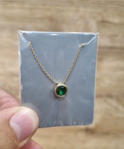 گردن بند طلا لاکچری طرح سولیتر AJ2120