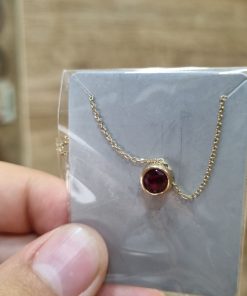 گردن بند طلا لاکچری طرح سولیتر AJ2121