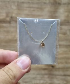 گردن بند طلا لاکچری طرح سولیتر AJ2139