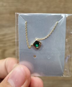 گردن بند طلا لاکچری طرح سولیتر AJ2143