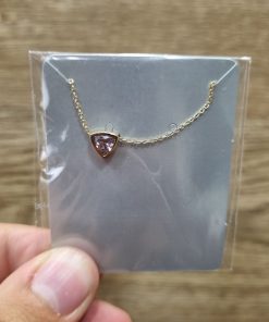 گردن بند طلا لاکچری طرح سولیتر AJ2144