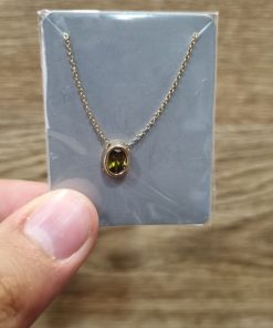 گردن بند طلا لاکچری طرح سولیتر AJ2153