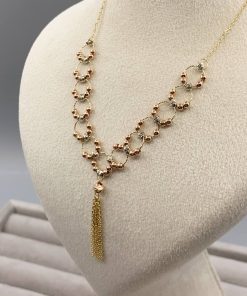 گردنبند تلفیقی طلا اربرنادو و شال AJ3050