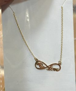 گردنبند زنجیرمتصل طلا لاکچری AJ2359