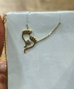 گردنبند زنجیرمتصل طلا لاکچری AJ2374