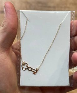 گردنبند زنجیرمتصل طلا لاکچری AJ2378