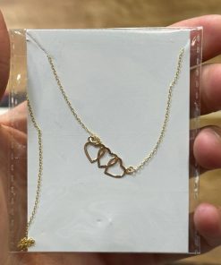 گردنبند زنجیرمتصل طلا لاکچری AJ2394
