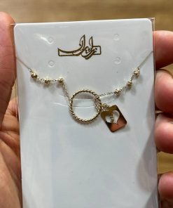 گردنبند زنجیرمتصل طلا لاکچری AJ2402