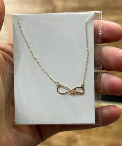 گردنبند زنجیرمتصل طلا لاکچری AJ2404