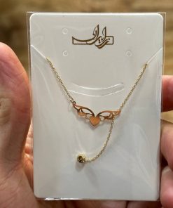گردنبند زنجیرمتصل طلا لاکچری AJ2407
