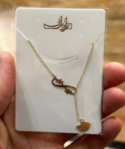 گردنبند زنجیرمتصل طلا لاکچری AJ2408