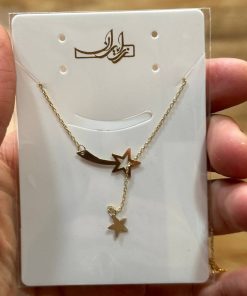 گردنبند زنجیرمتصل طلا لاکچری AJ2410