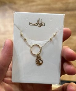 گردنبند زنجیرمتصل طلا لاکچری AJ2416
