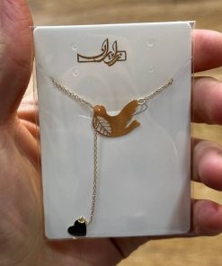 گردنبند زنجیرمتصل طلا لاکچری AJ2417