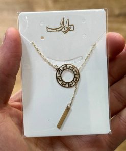 گردنبند زنجیرمتصل طلا لاکچری AJ2418