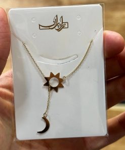 گردنبند زنجیرمتصل طلا لاکچری AJ2419