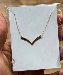 گردنبند زنجیرمتصل طلا لاکچری AJ2426
