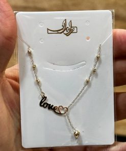 گردنبند زنجیرمتصل طلا لاکچری AJ2428
