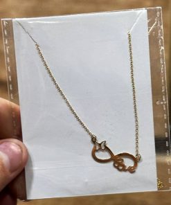 گردنبند زنجیرمتصل طلا لاکچری AJ2431
