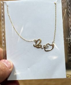 گردنبند زنجیرمتصل طلا لاکچری AJ2441