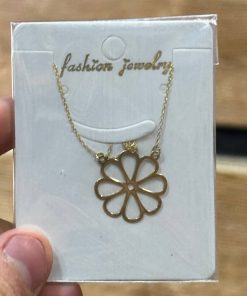 گردنبند زنجیرمتصل طلا لاکچری AJ2445