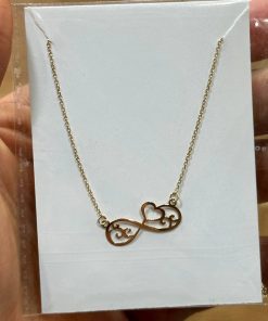 گردنبند زنجیرمتصل طلا لاکچری AJ2451