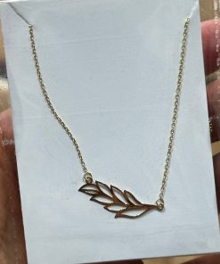 گردنبند زنجیرمتصل طلا لاکچری AJ2460