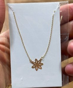 گردنبند زنجیرمتصل طلا لاکچری AJ2462