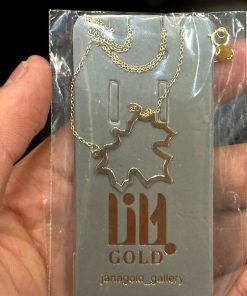 گردنبند زنجیرمتصل طلا لاکچری AJ2476
