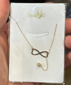 گردنبند زنجیرمتصل طلا لاکچری AJ2477