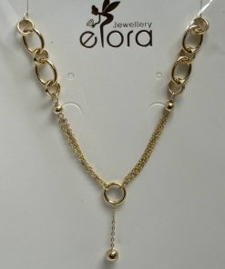 گردنبند سبک طلا ترکیبی AJ1923