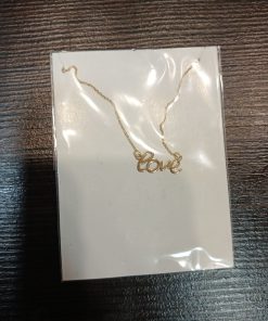 گردنبند سبک طلا زنجیردار لاو AJ3200