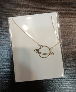 گردنبند سبک طلا زنجیردار منظومه شمسی AJ3218