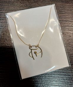 گردنبند سبک طلا زنجیردار میقولی کارائوکه باز AJ3216
