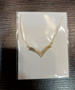 گردنبند سبک طلا زنجیردار پیکان AJ3209
