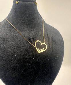 گردنبند طرح قلب طلاAJ45601