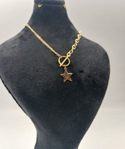گردنبند طلا با هرمس ستاره AJ4608