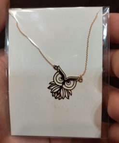 گردنبند طلا طرح جغد AJ3566
