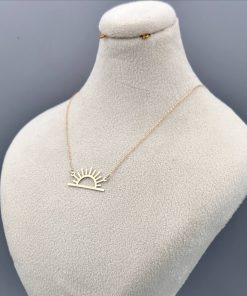 گردنبند طلا طرح غروب AJ3895