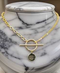 گردنبند طلا مدرن کارتیر فلامینگو آویزدار گوچی AJ3367