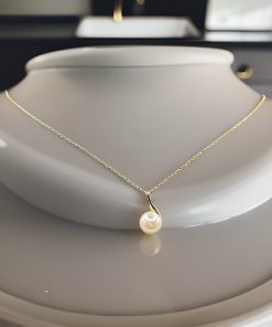 گردنبند طلا مرواریدی AJ3659