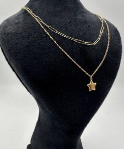 گردنبند طلا هرمس ستاره AJ4611