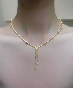 گردنبند طلا گوی البرنادو کرواتی AJ3470