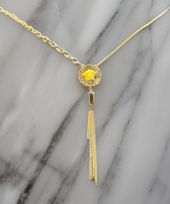 گردنبند لاکچری طلا طرح ورساچه و زنجیر کارتیر سوپر AJ3591