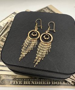 گوشواره ابشاری دایره طلا AJ4532