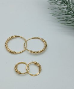 گوشواره البرنادو طلایی AJ4492 (1)