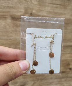 گوشواره طلا طرح دایره AJ2551