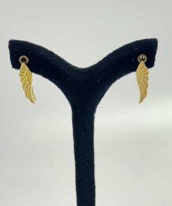گوشواره طلا عصایی طرح بال فرشته AJ3325