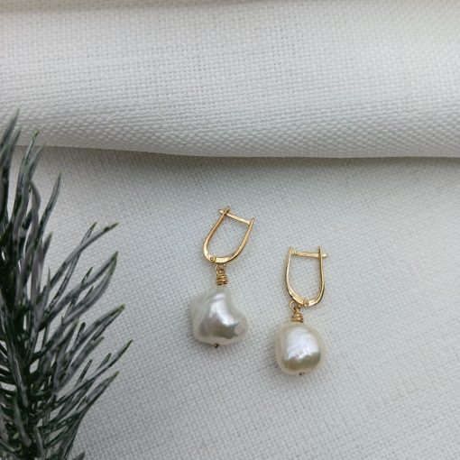 گوشواره طلا مروارید دار AJ4175 (3)