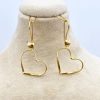 گوشواره طلا اعصایی طرح قلب AJ4819